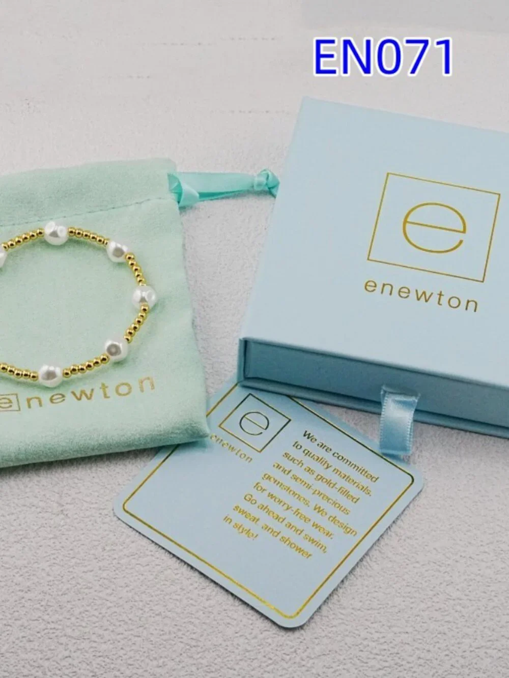 Enewton Gold Bead & Pearl Bracelet